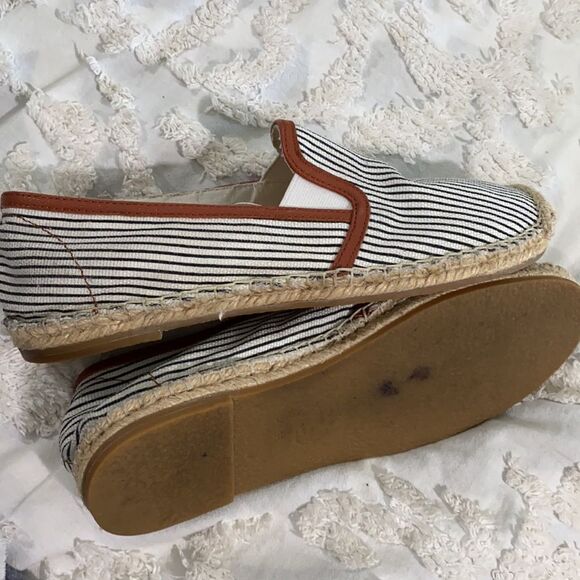 JOIE Adrien Striped Canvas Espadrilles Shoes - Picture 9 of 9